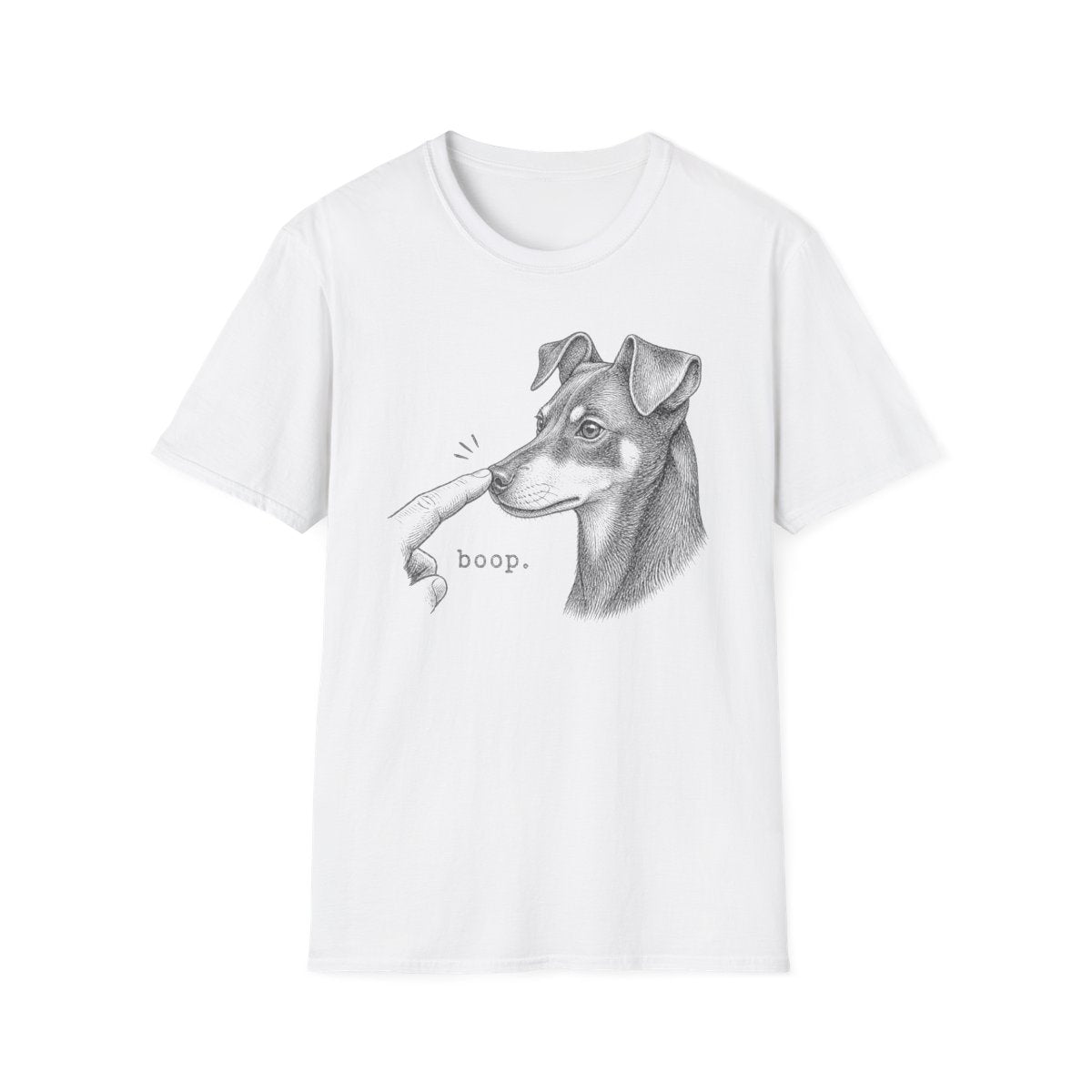 Boop Manchester Terrier Tee - White