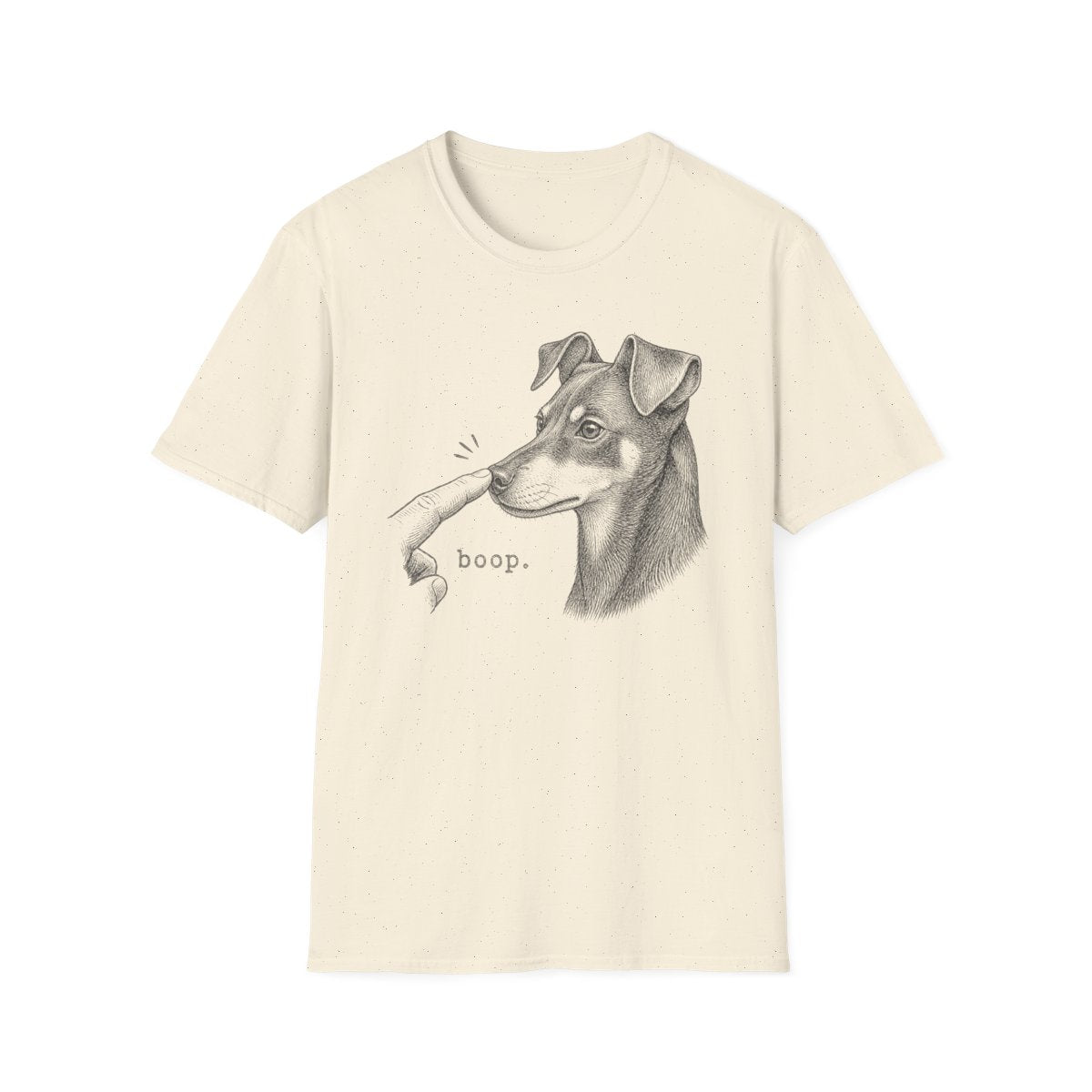 Boop Manchester Terrier Tee - Natural