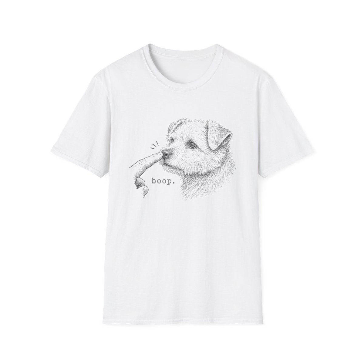 Boop Norfolk Terrier Tee - White
