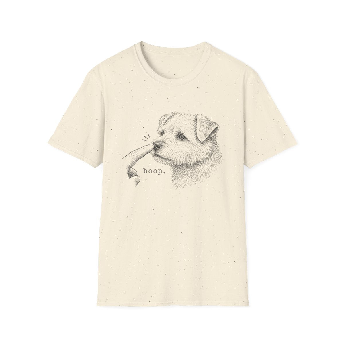 Boop Norfolk Terrier Tee - Natural