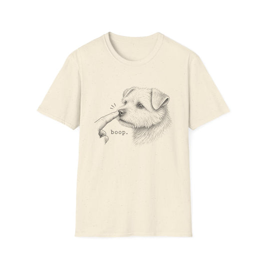 Boop Norfolk Terrier Tee - Natural