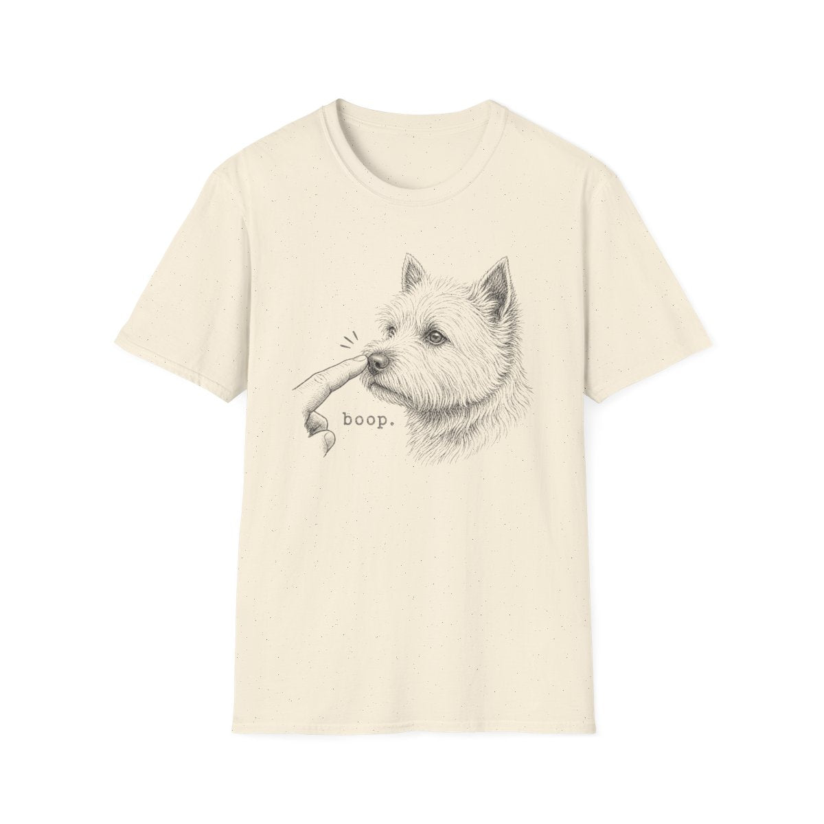 Boop Norwich Terrier Tee - Natural