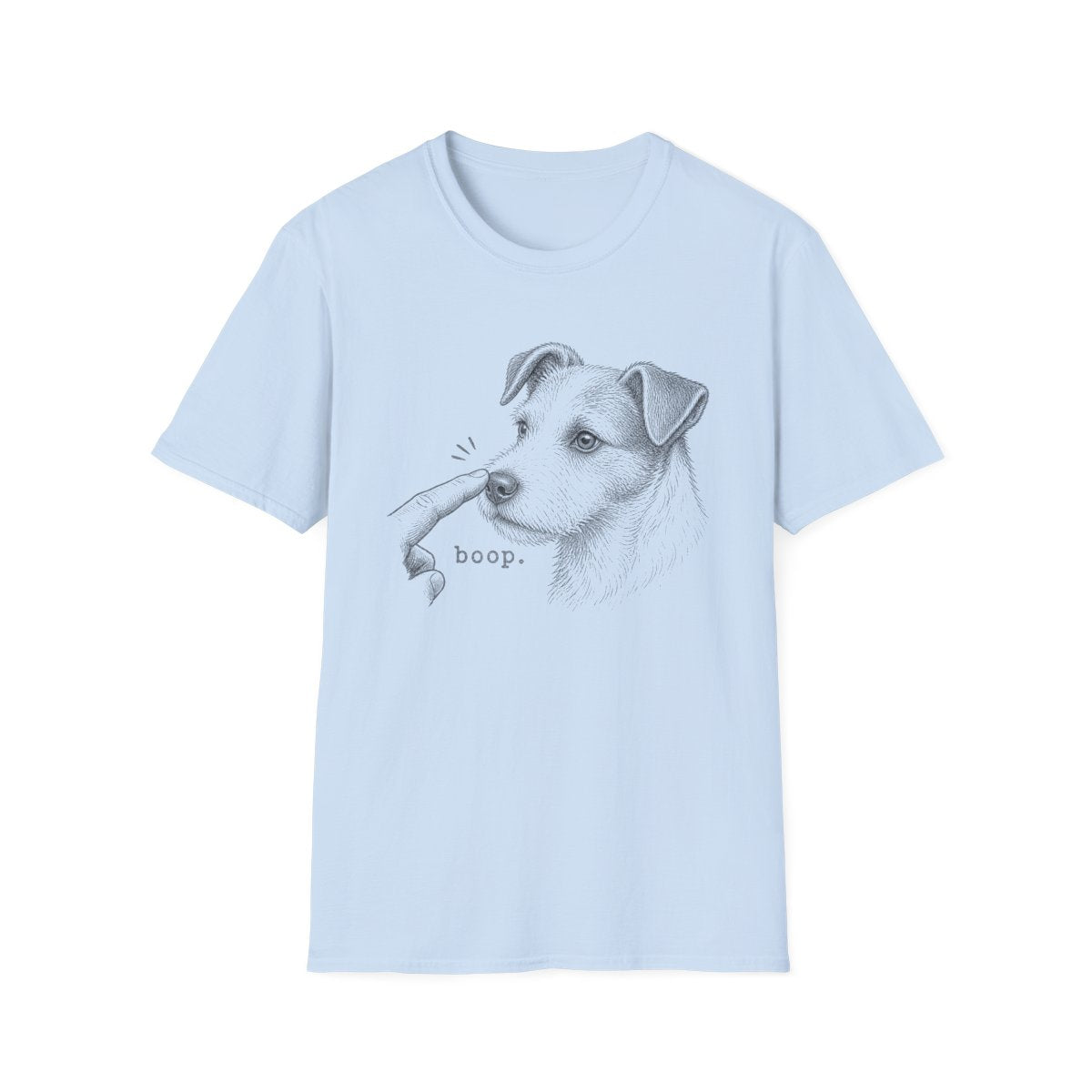 Boop Parson Russell Terrier Tee - Light Blue