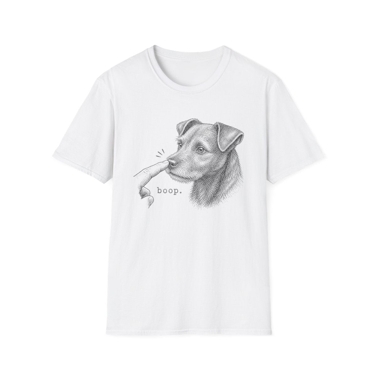 Boop Patterdale Terrier Tee - White