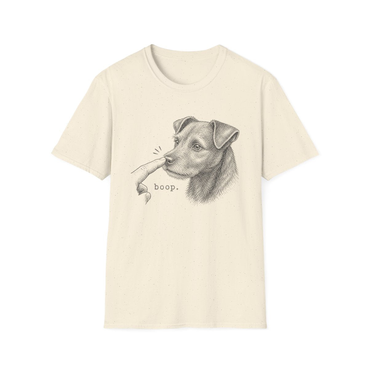 Boop Patterdale Terrier Tee - Natural