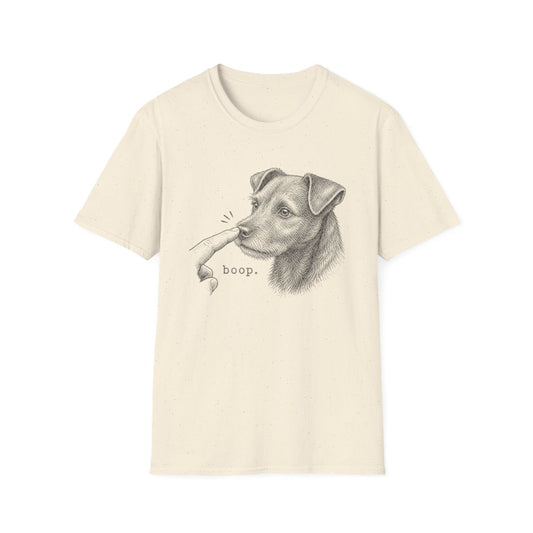 Boop Patterdale Terrier Tee - Natural
