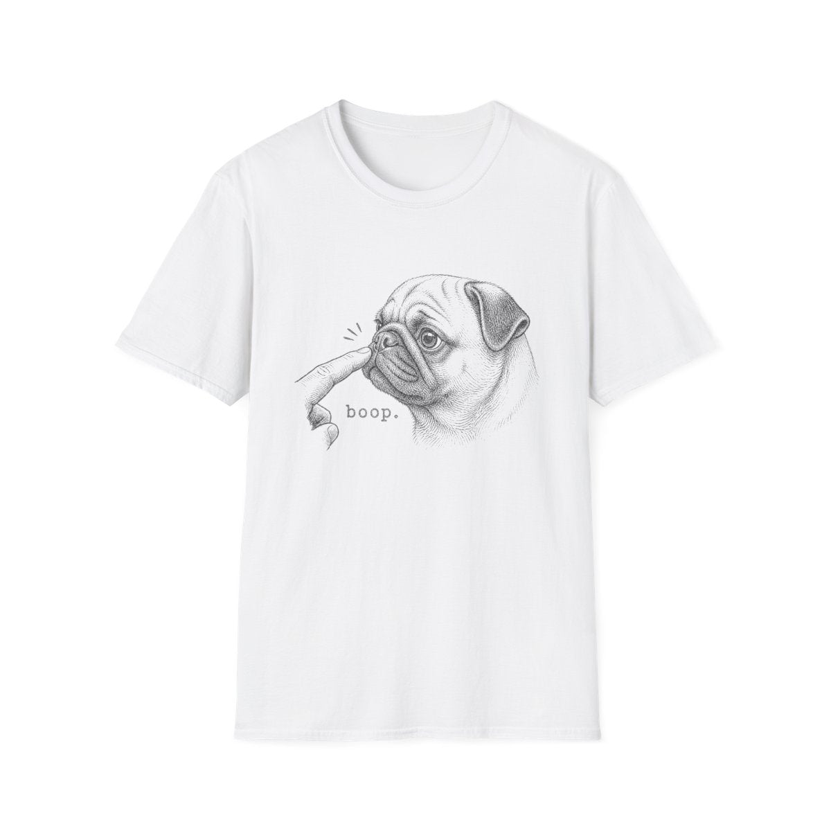 Boop Pug Tee - White