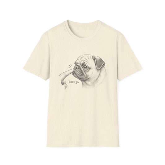 Boop Pug Tee - Natural