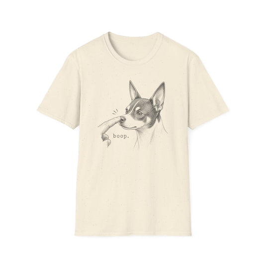 Boop Rat Terrier Tee - Natural