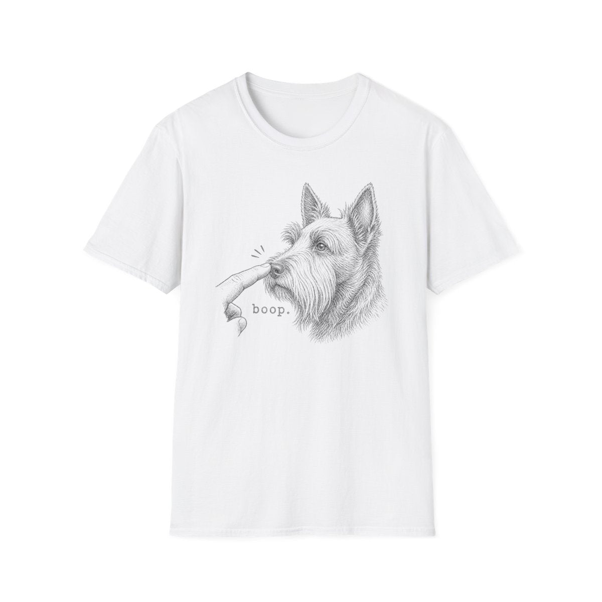 Boop Scottish Terrier Tee - White