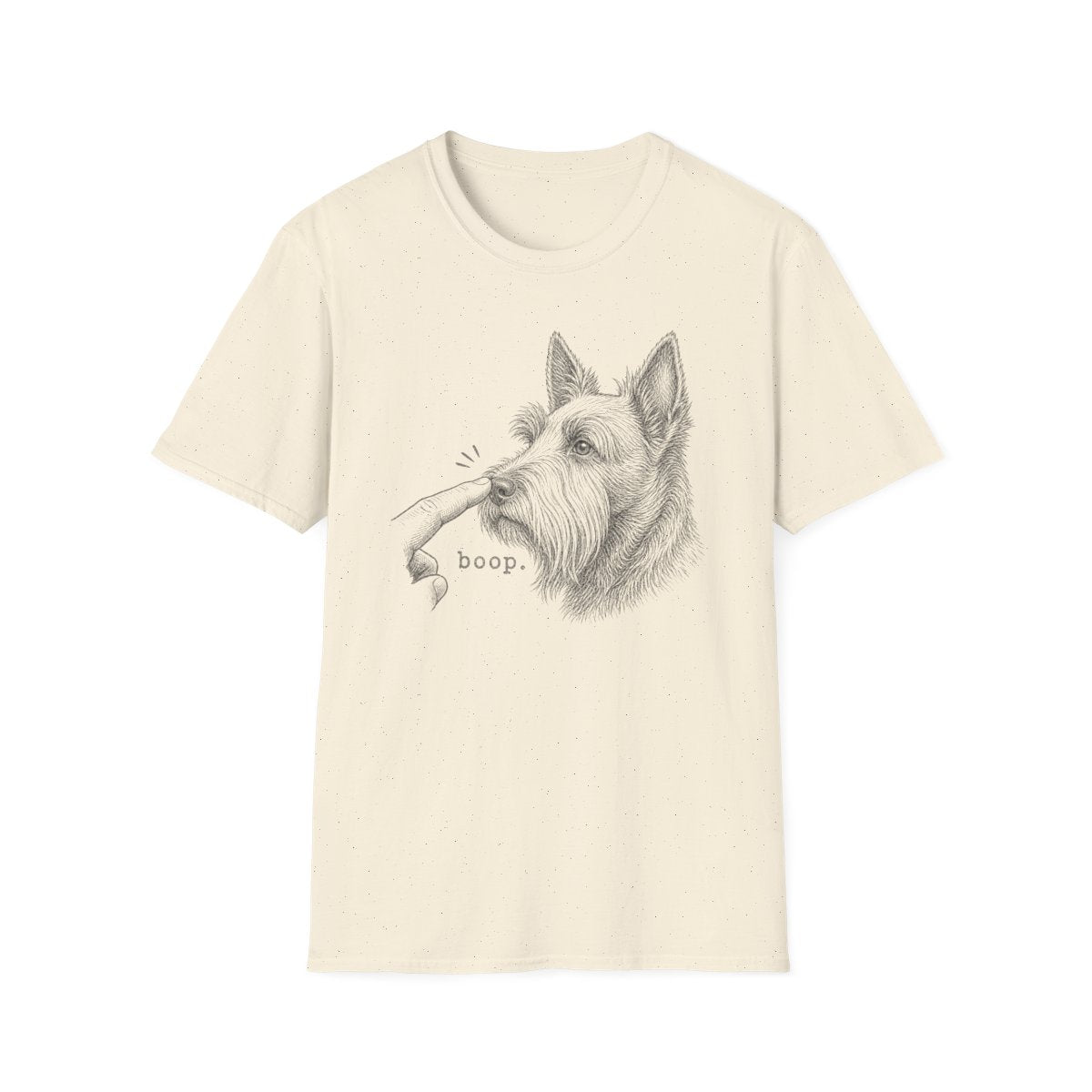 Boop Scottish Terrier Tee - Natural