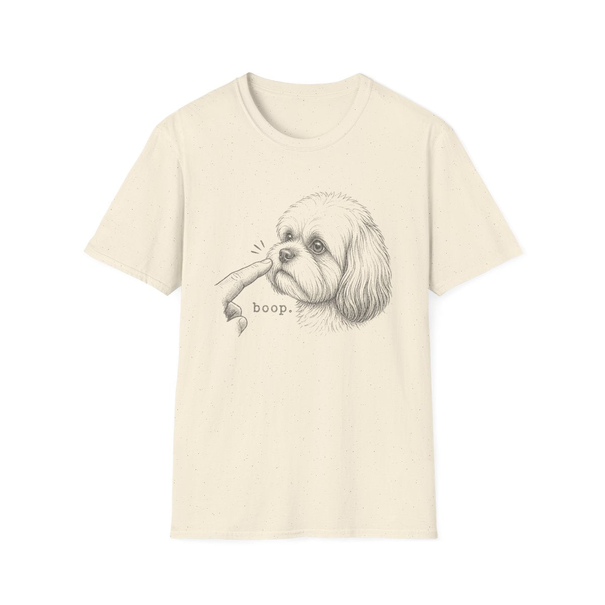 Boop Shih Tzu Tee - Natural