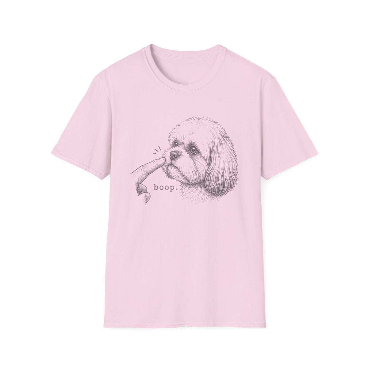 Boop Shih Tzu Tee - Light Pink