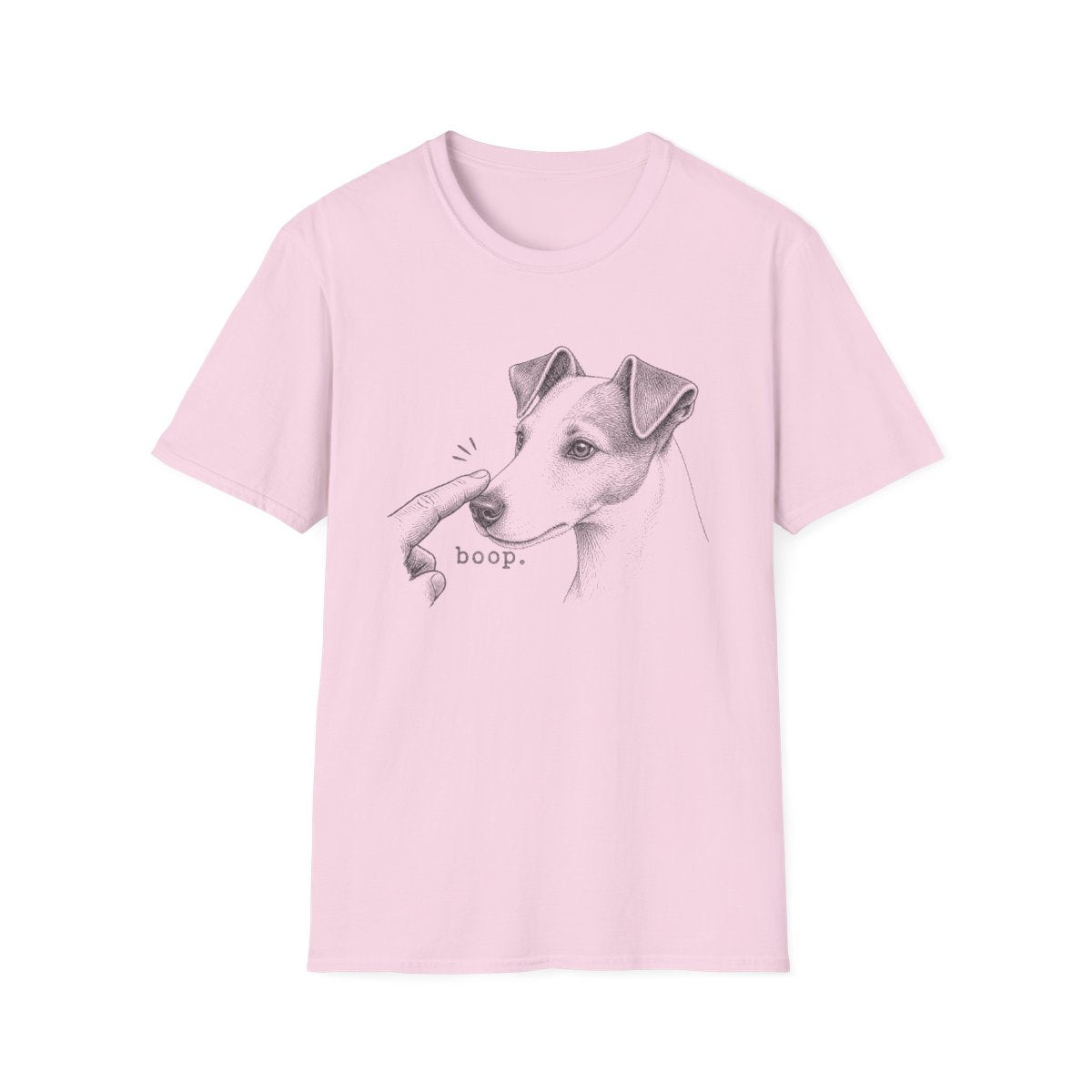 Boop Smooth Fox Terrier Tee - Light Pink