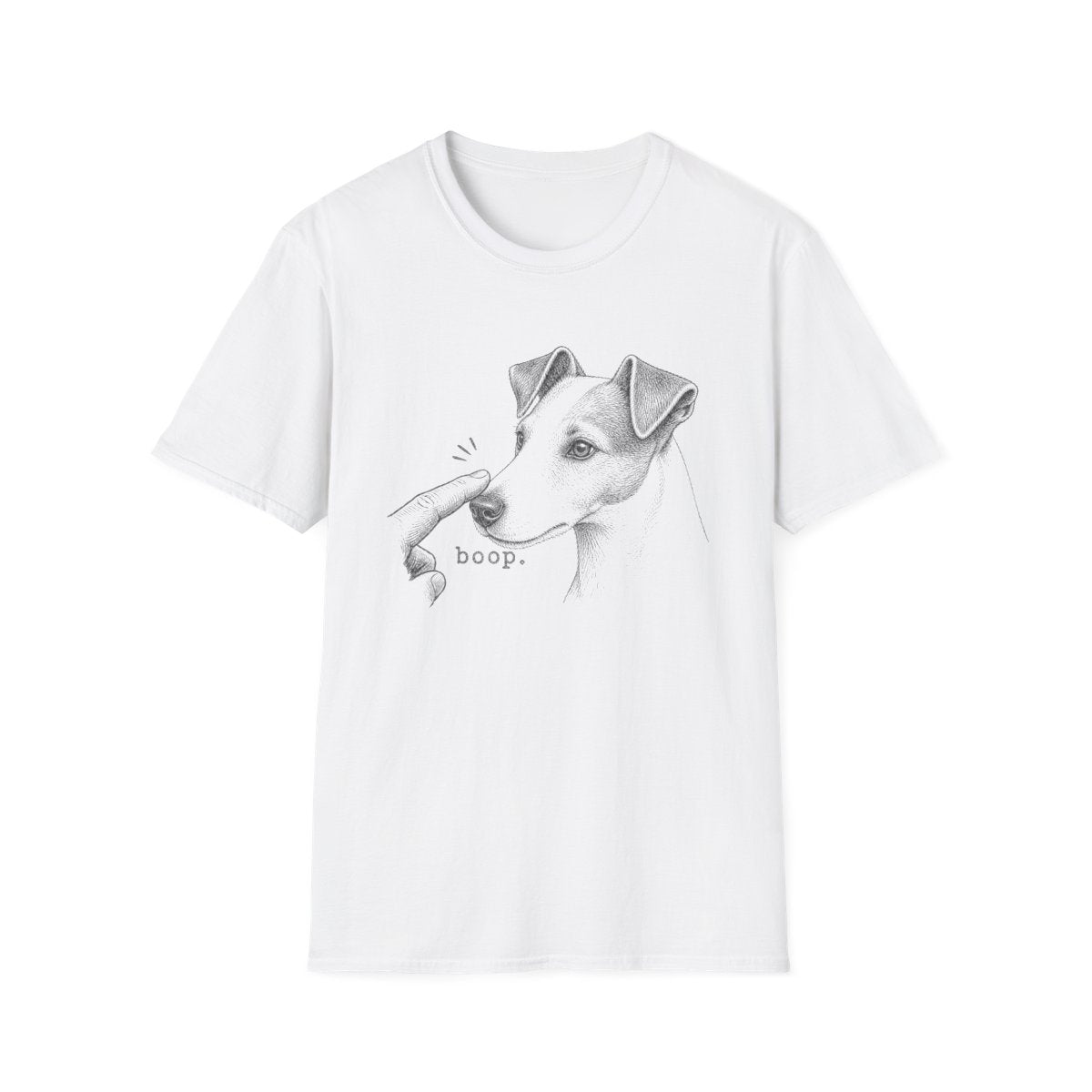 Boop Smooth Fox Terrier Tee - White