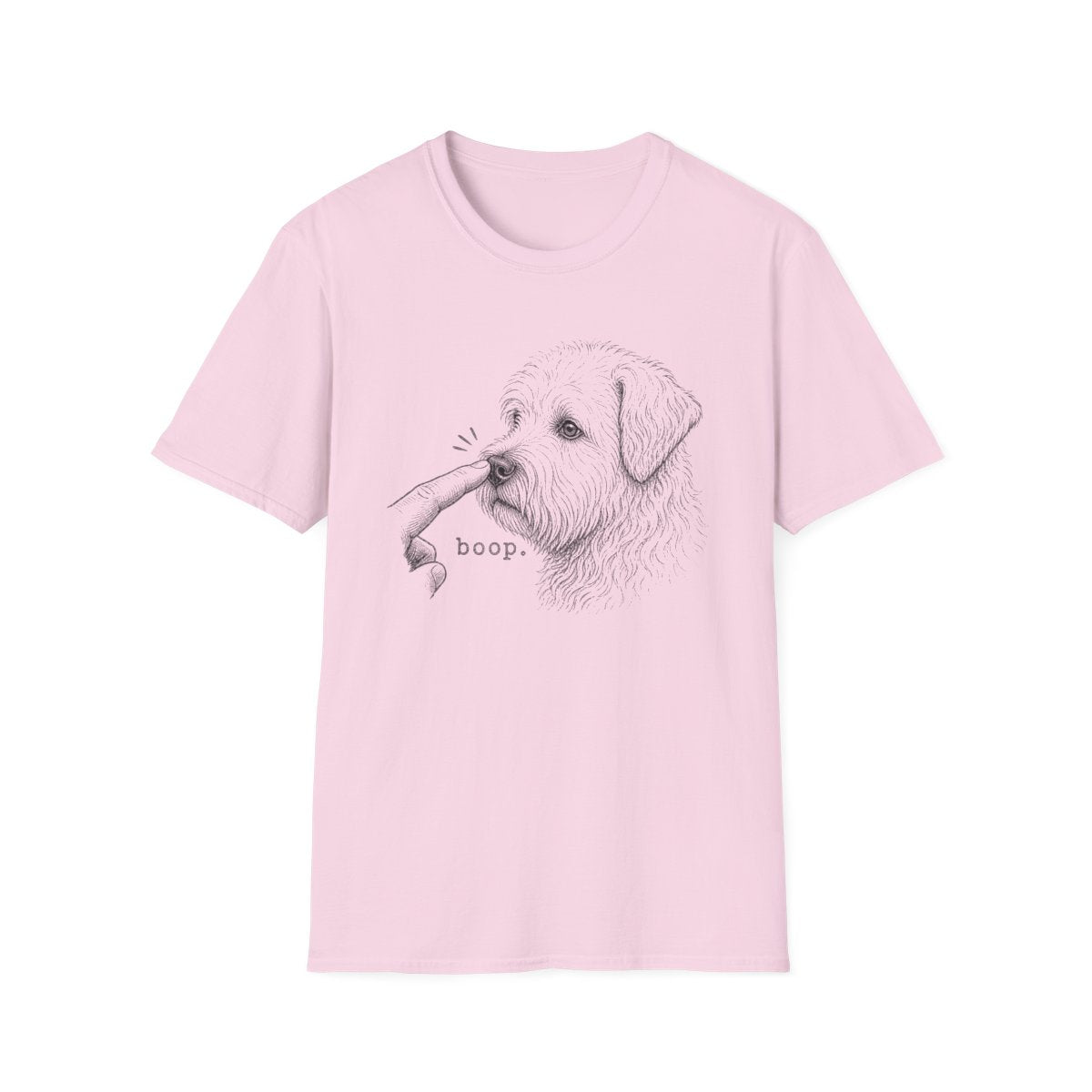 Boop Soft Coated Wheaten Terrier Tee - Light Pink