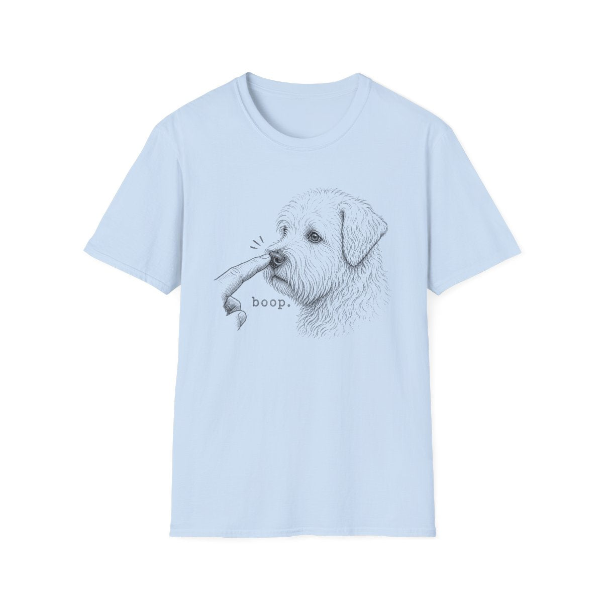 Boop Soft Coated Wheaten Terrier Tee - Light Blue