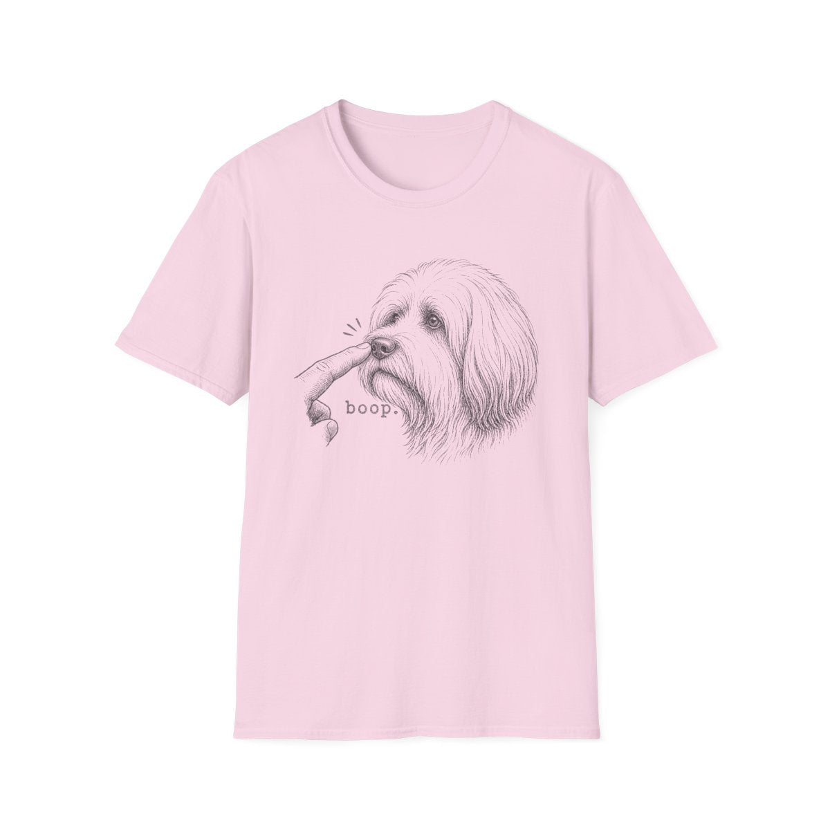 Boop Tibetan Terrier Tee - Light Pink