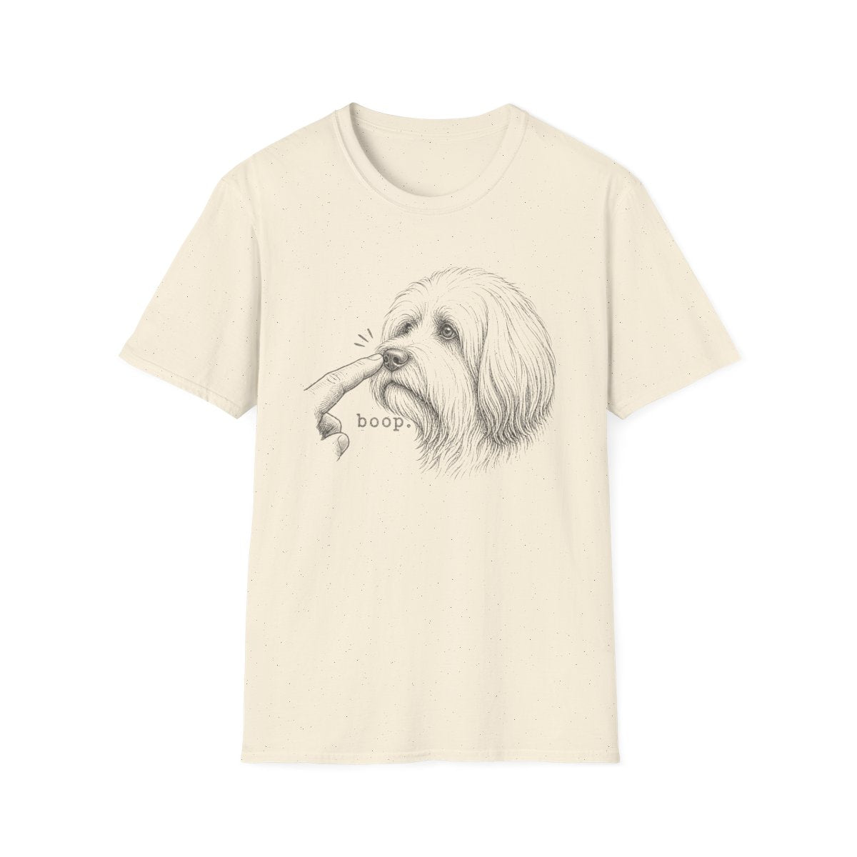 Boop Tibetan Terrier Tee - Natural