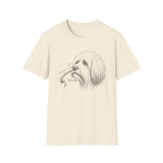 Boop Tibetan Terrier Tee - Natural