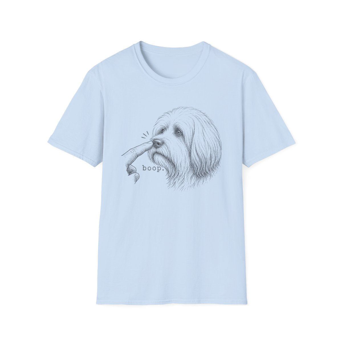 Boop Tibetan Terrier Tee - Light Blue