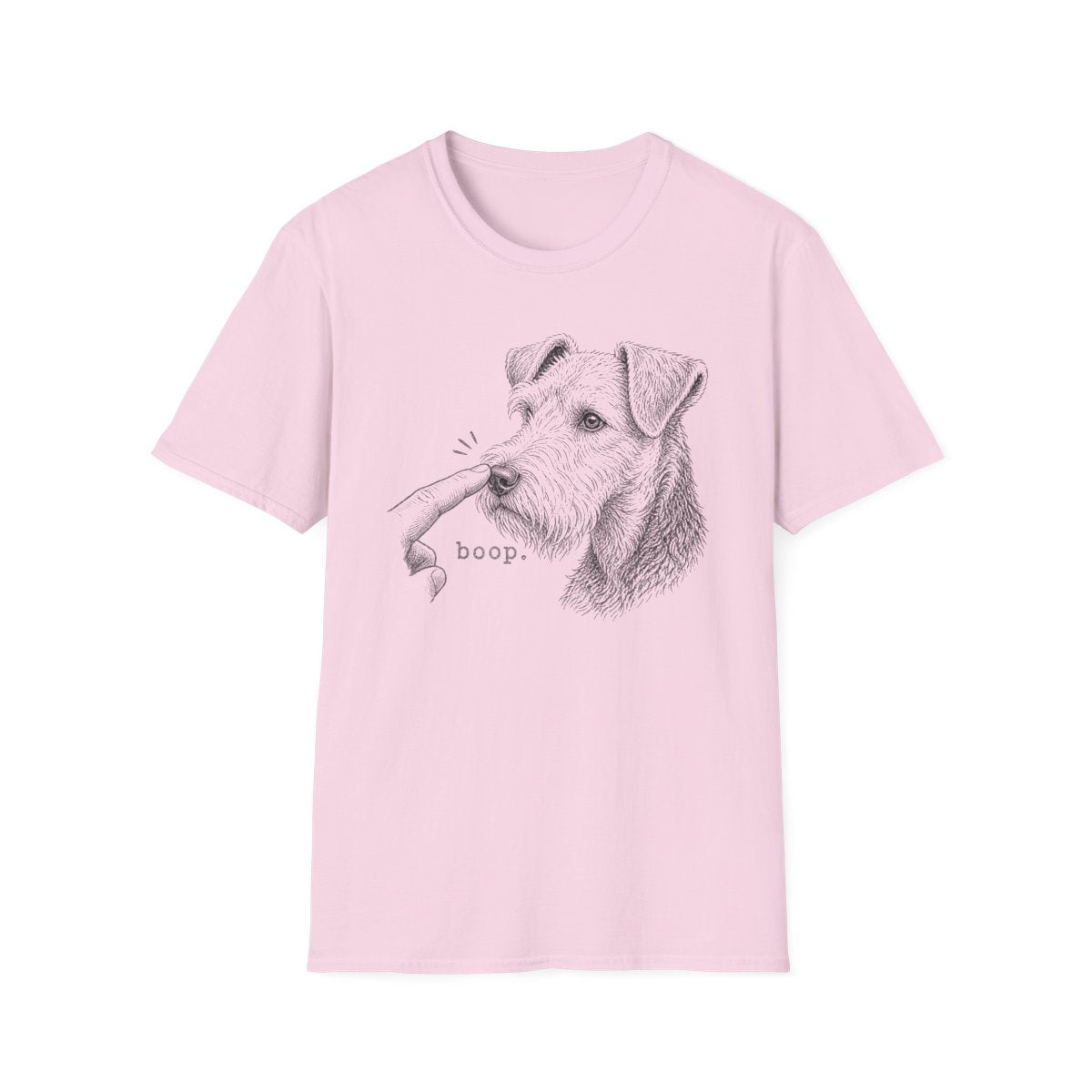 Boop Welsh Terrier Tee - Light Pink