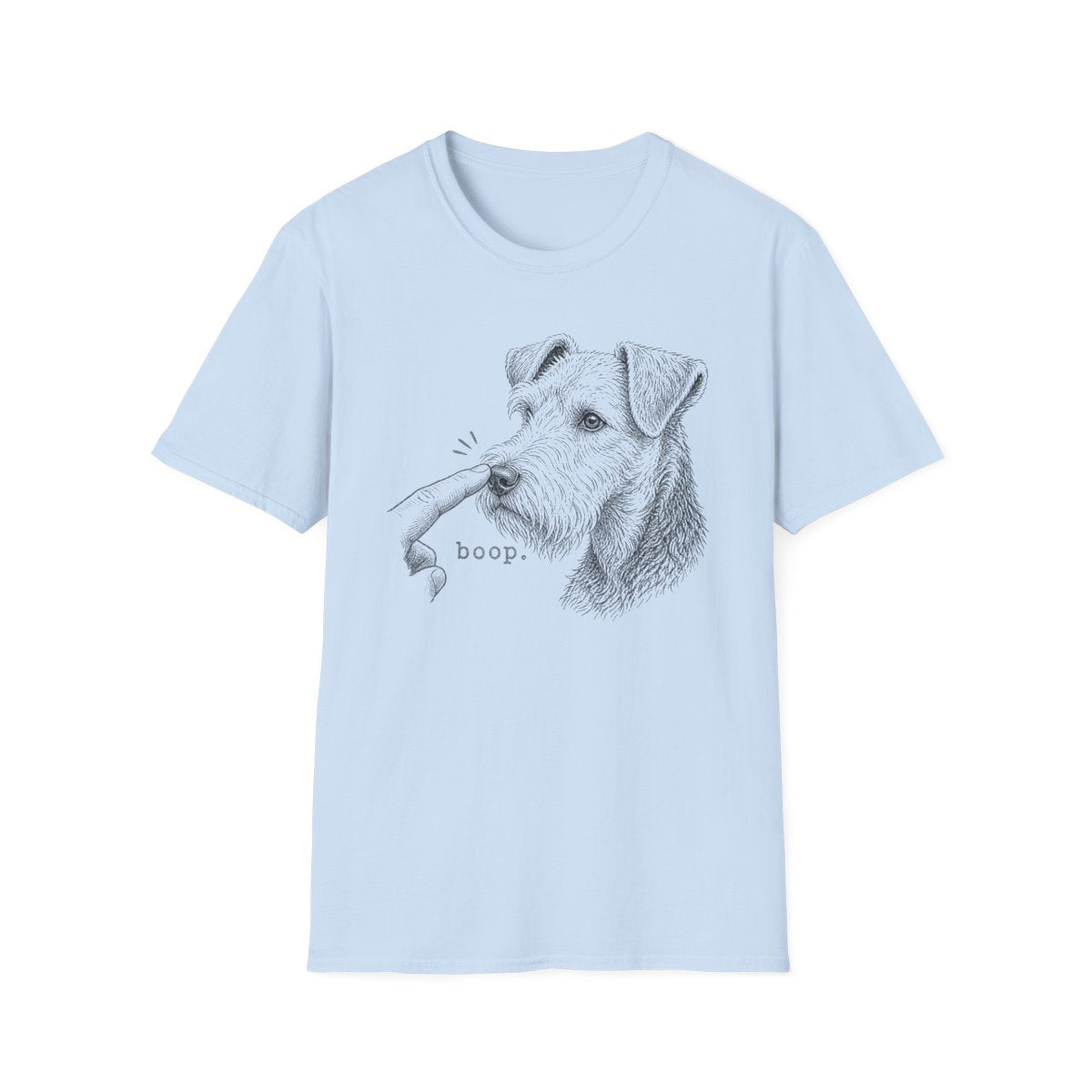 Boop Welsh Terrier Tee - Light Blue