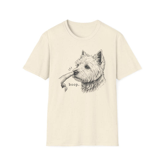 Boop Westie Tee - Natural