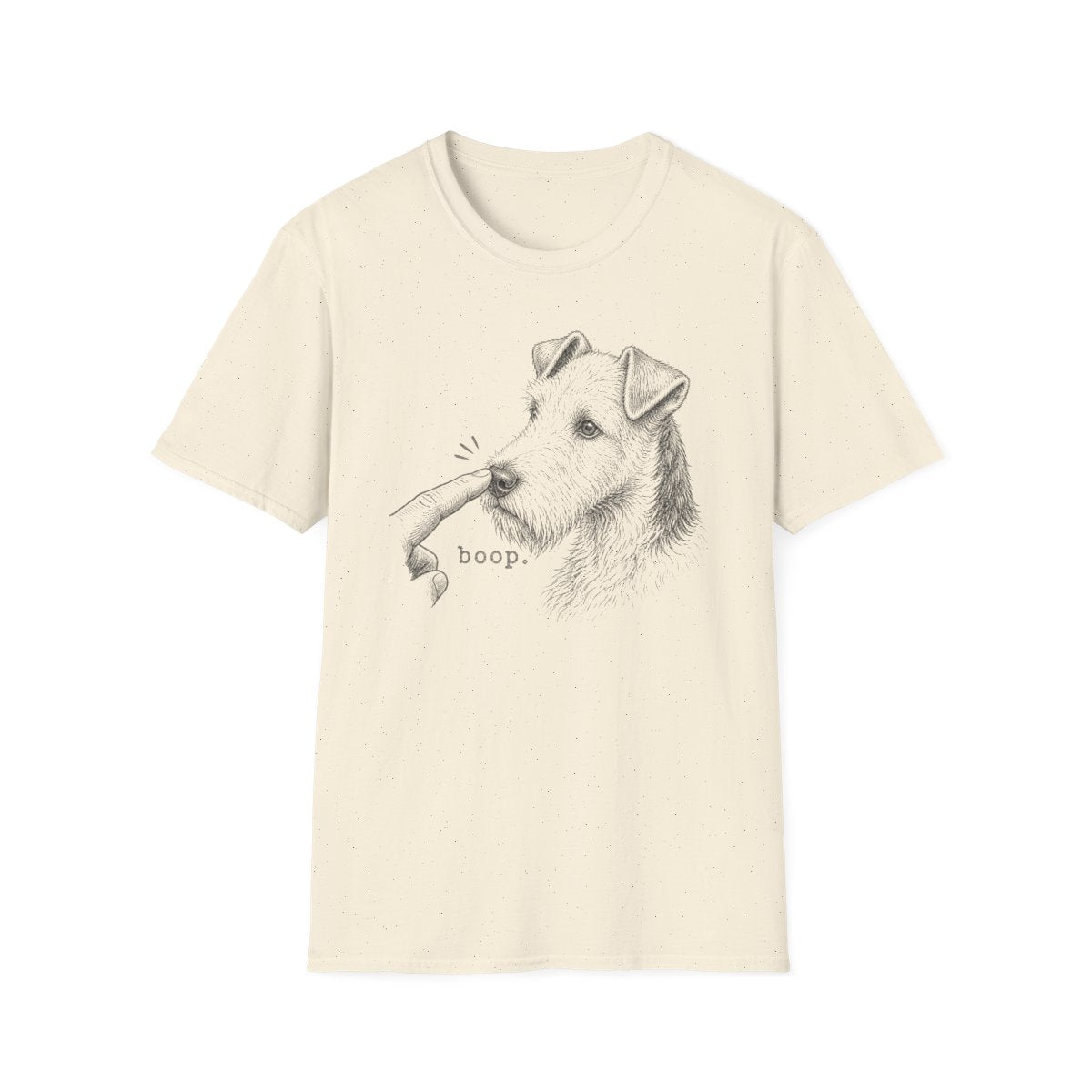 Boop Wire Fox Terrier Tee - Natural