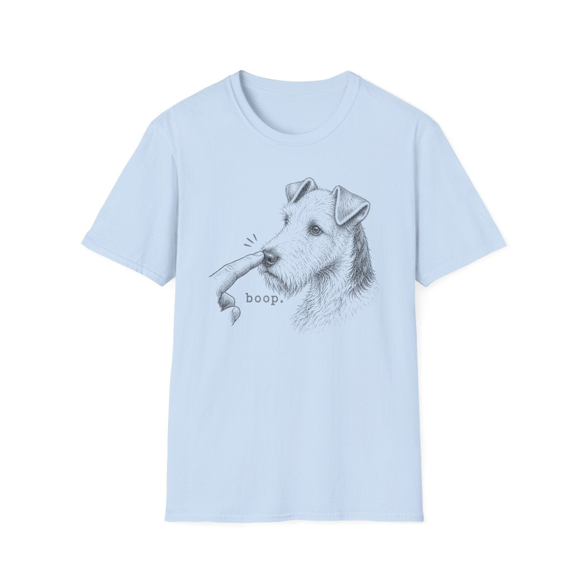 Boop Wire Fox Terrier Tee - Light Blue