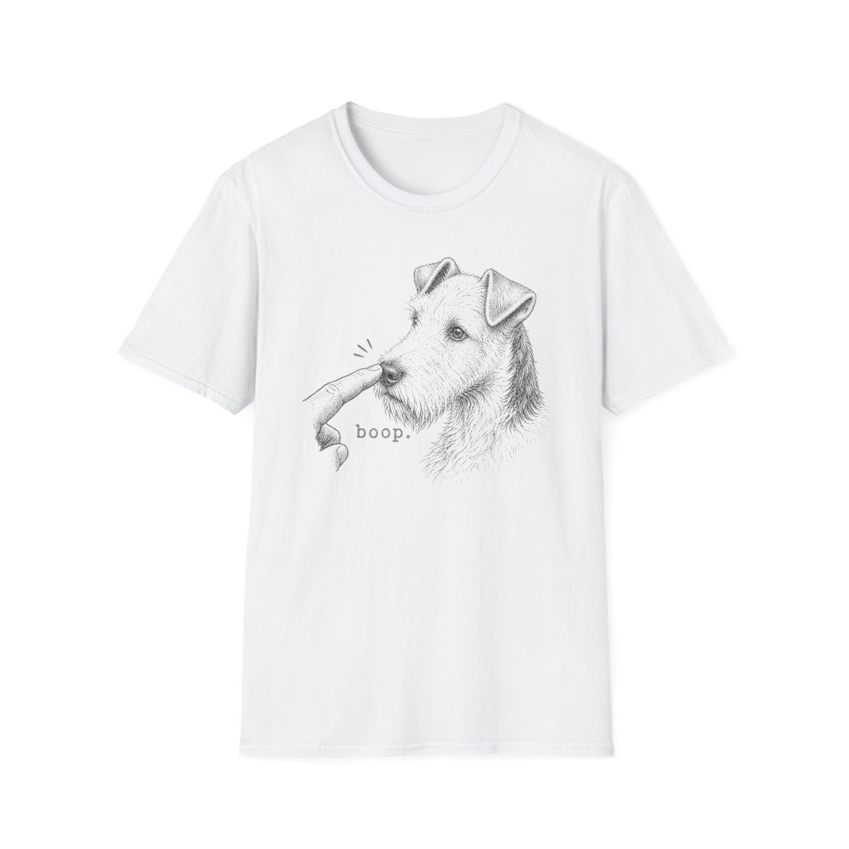 Boop Wire Fox Terrier Tee - White
