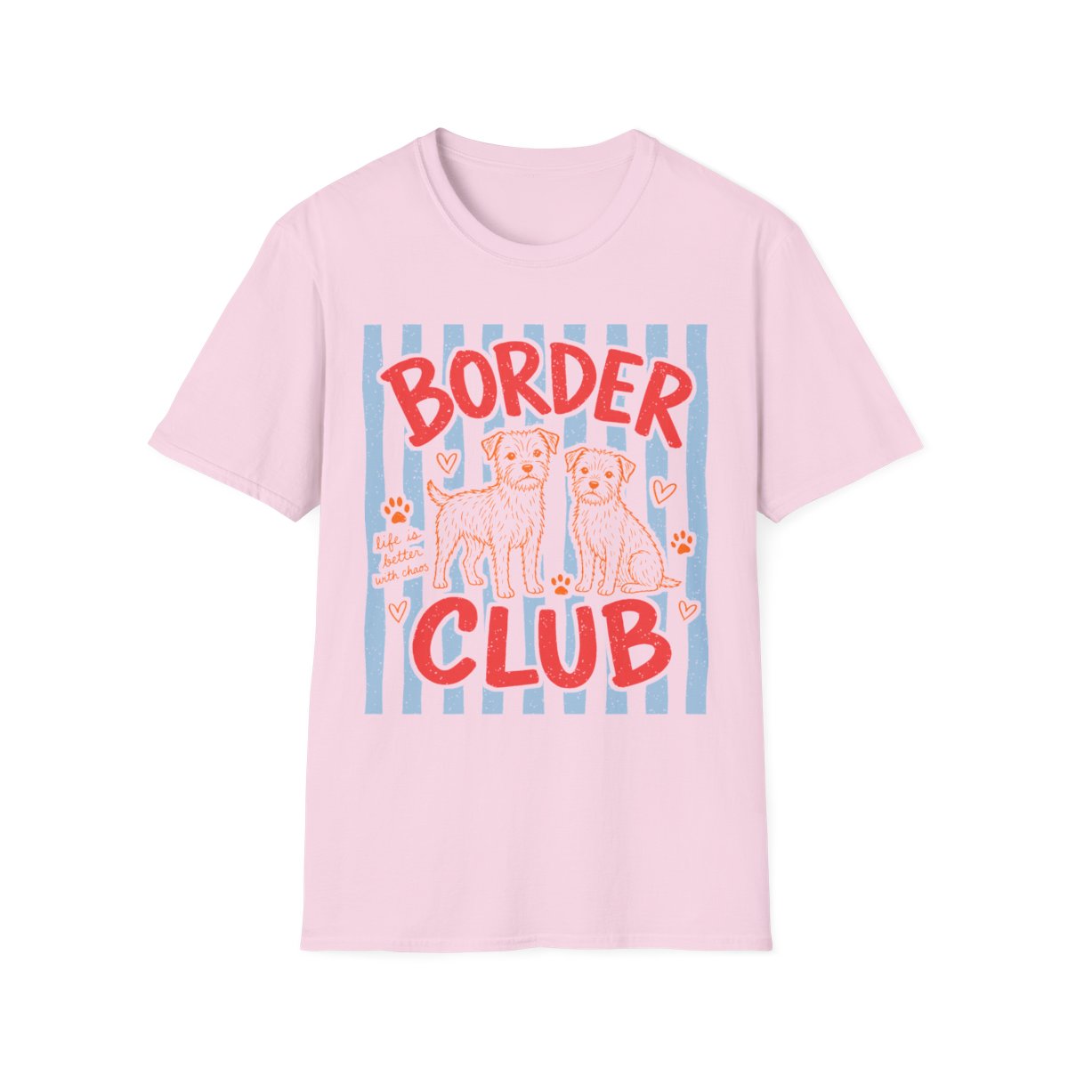 Border Club Tee - Light Pink