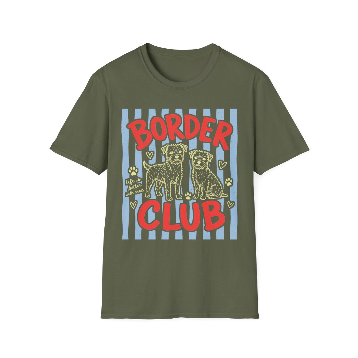 Border Club Tee - Military Green