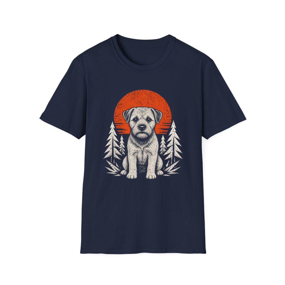 Border Terrier Adventure Club Tee - Navy