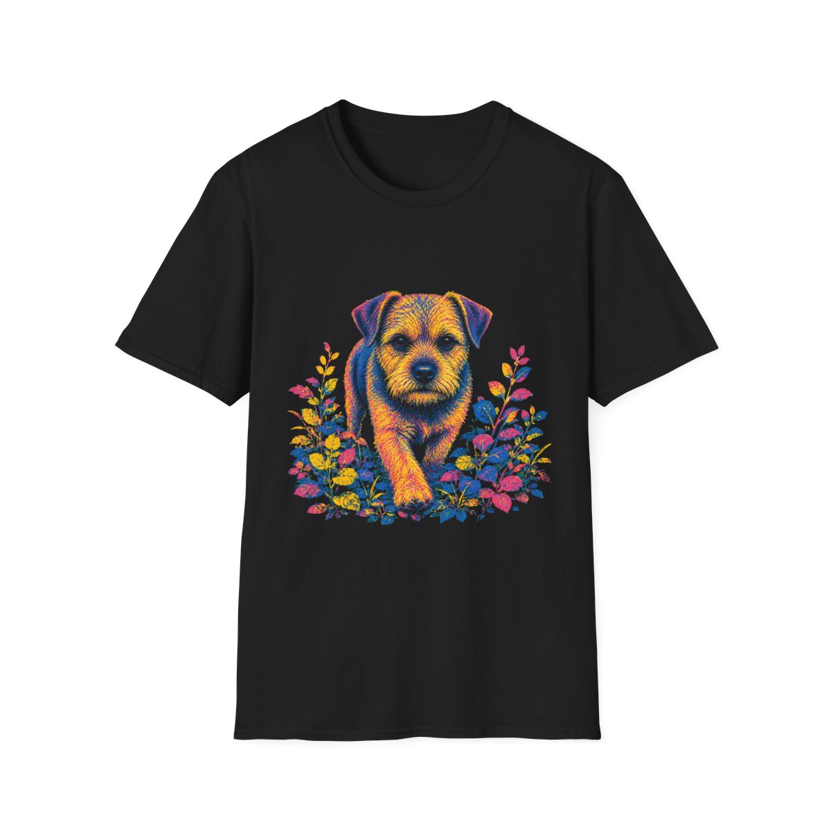 Border Terrier Bold Spirit Tee - Black