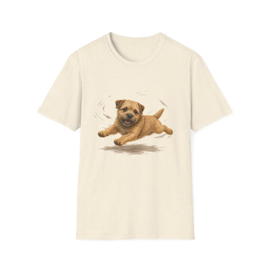 Border Terrier Certified Zoomies Champion Tee - Natural
