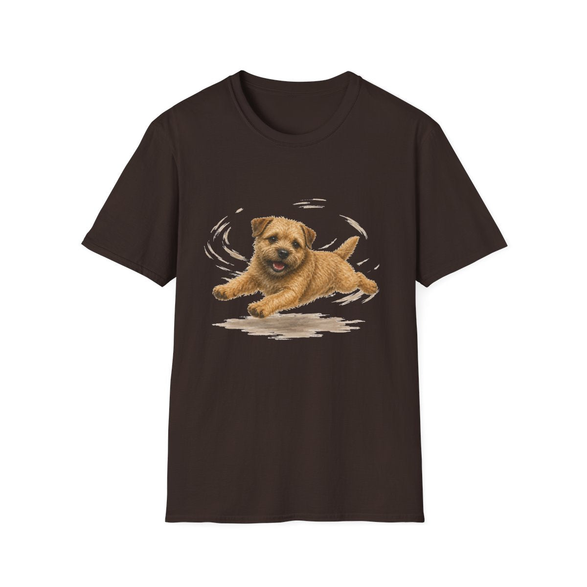 Border Terrier Certified Zoomies Champion Tee - Dark Chocolate