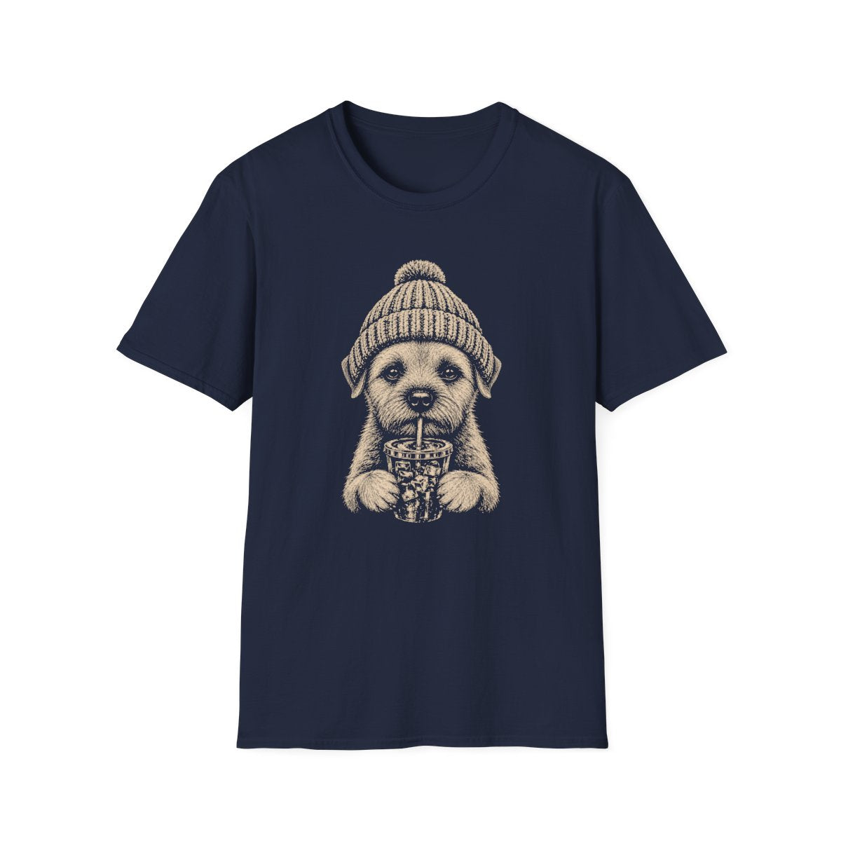 Border Terrier Cold Brew Tee - Navy