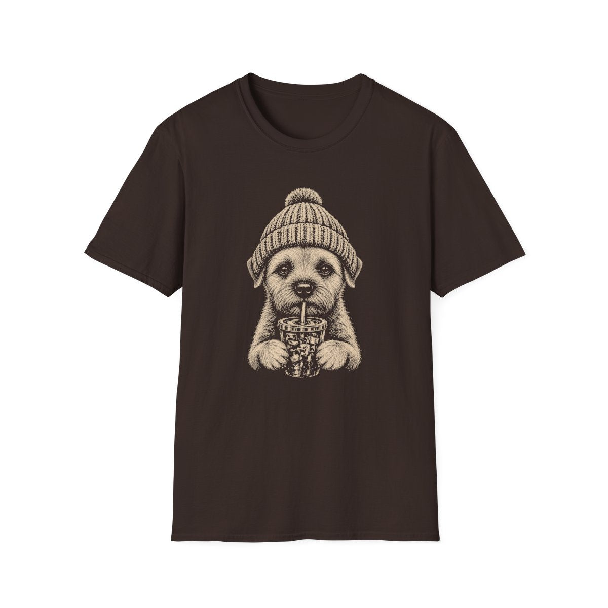 Border Terrier Cold Brew Tee - Dark Chocolate