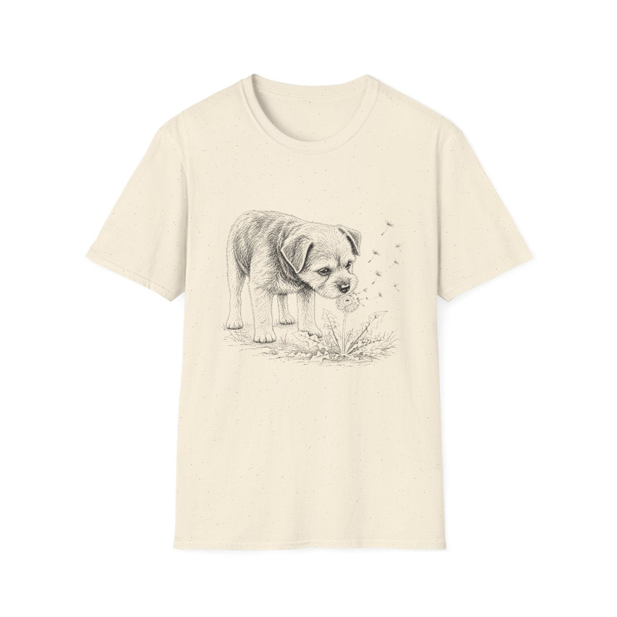 Border Terrier Make A Wish Tee - Natural