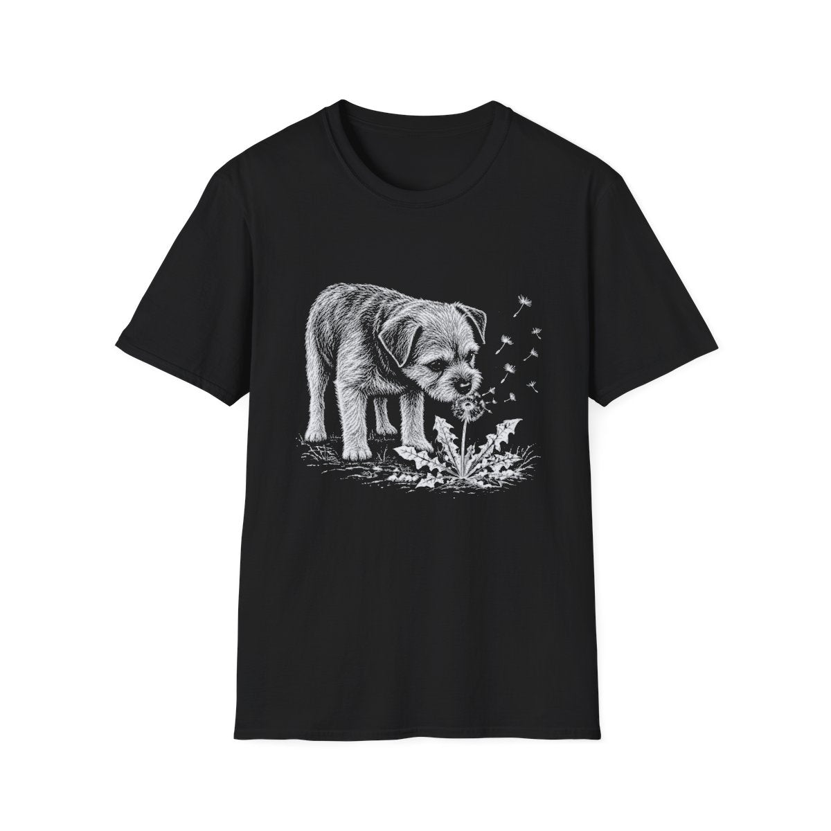 Border Terrier Make A Wish Tee - Black