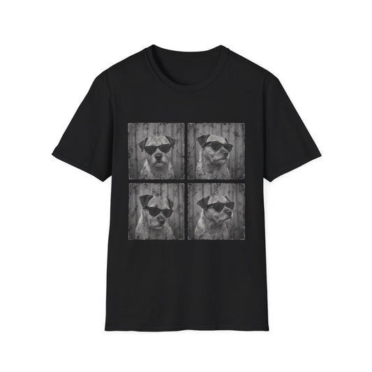 Border Terrier Photo Booth Tee - Black