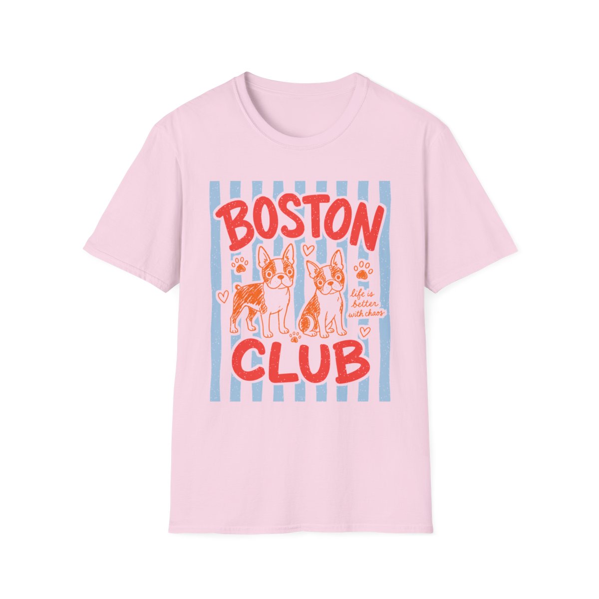 Boston Club Tee - Light Pink