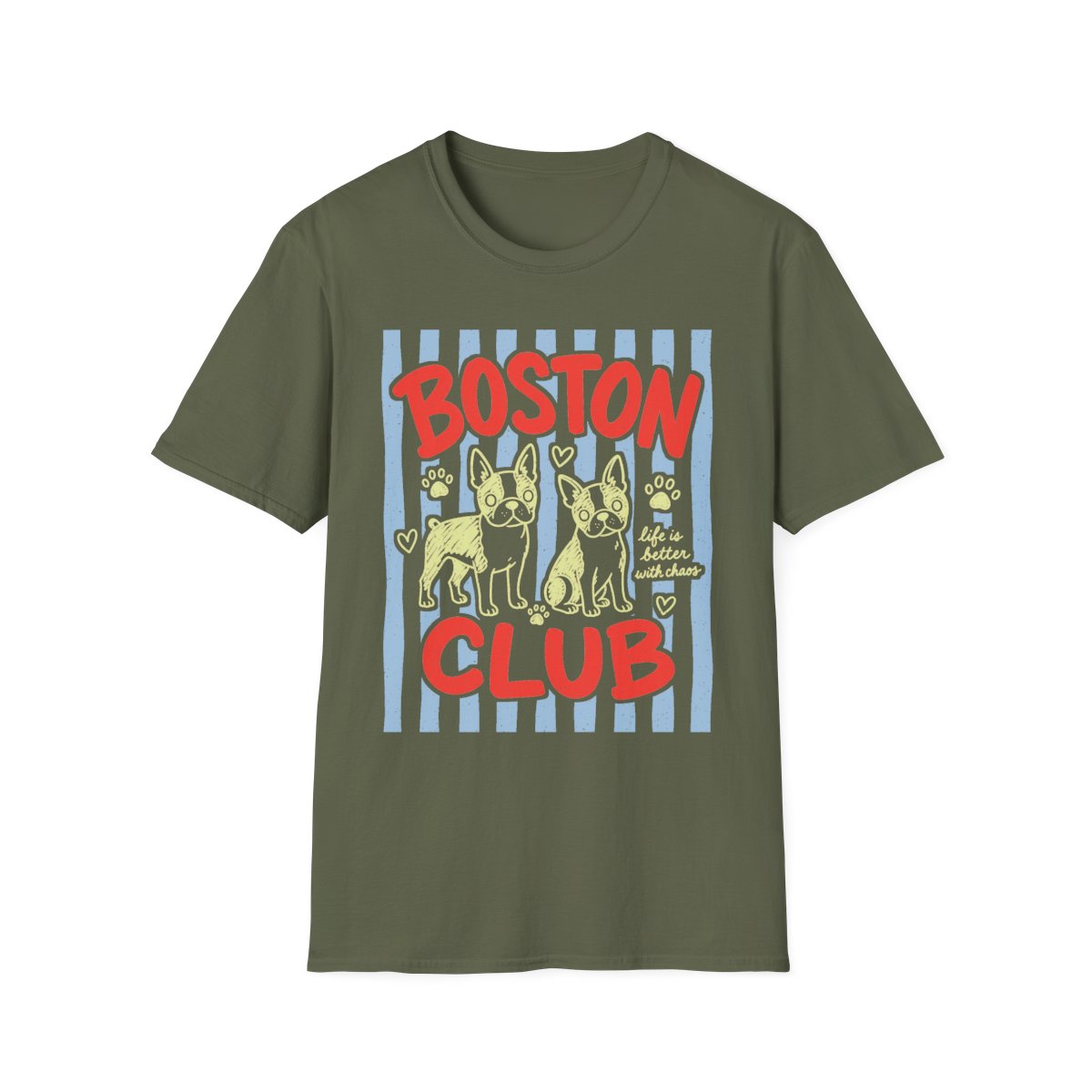 Boston Club Tee - Military Green