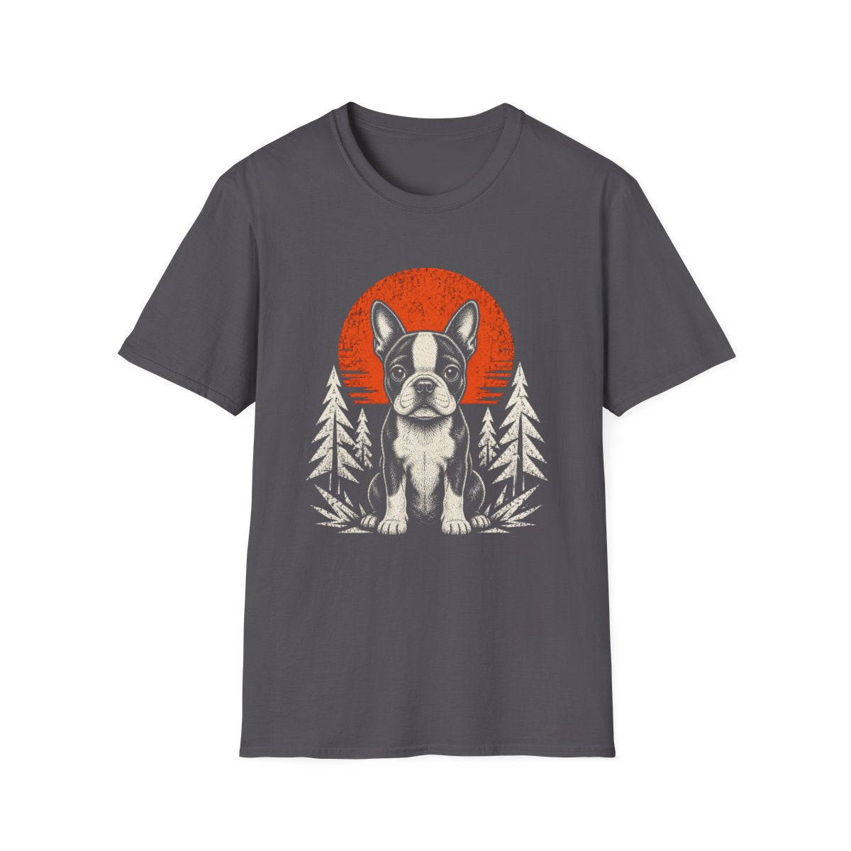 Boston Terrier Adventure Club Tee - Charcoal