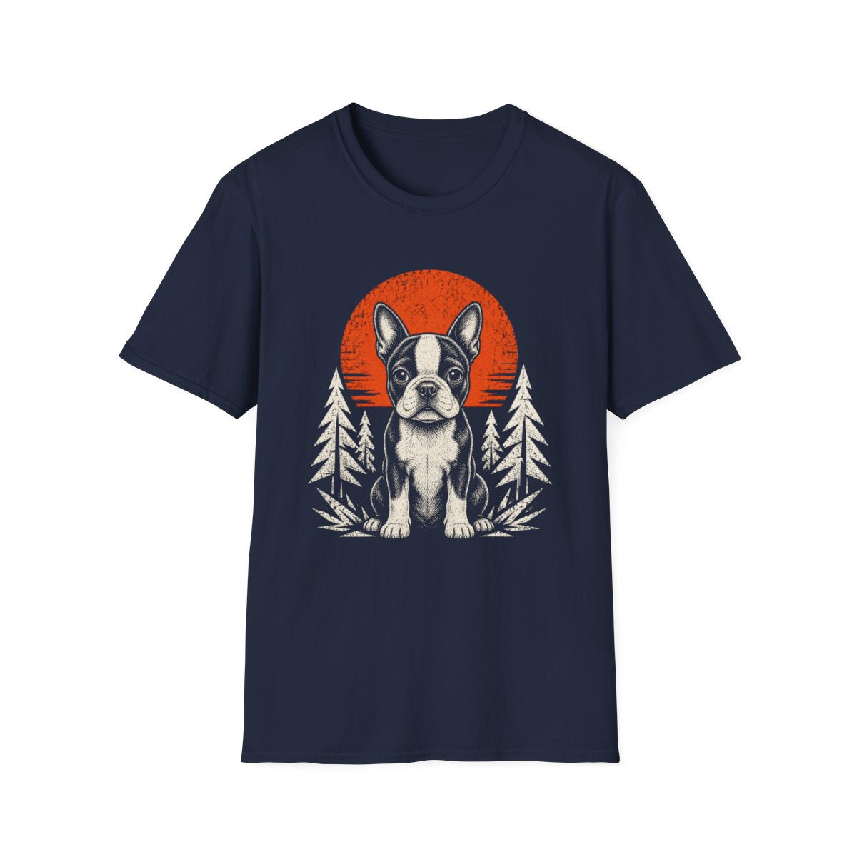 Boston Terrier Adventure Club Tee - Navy