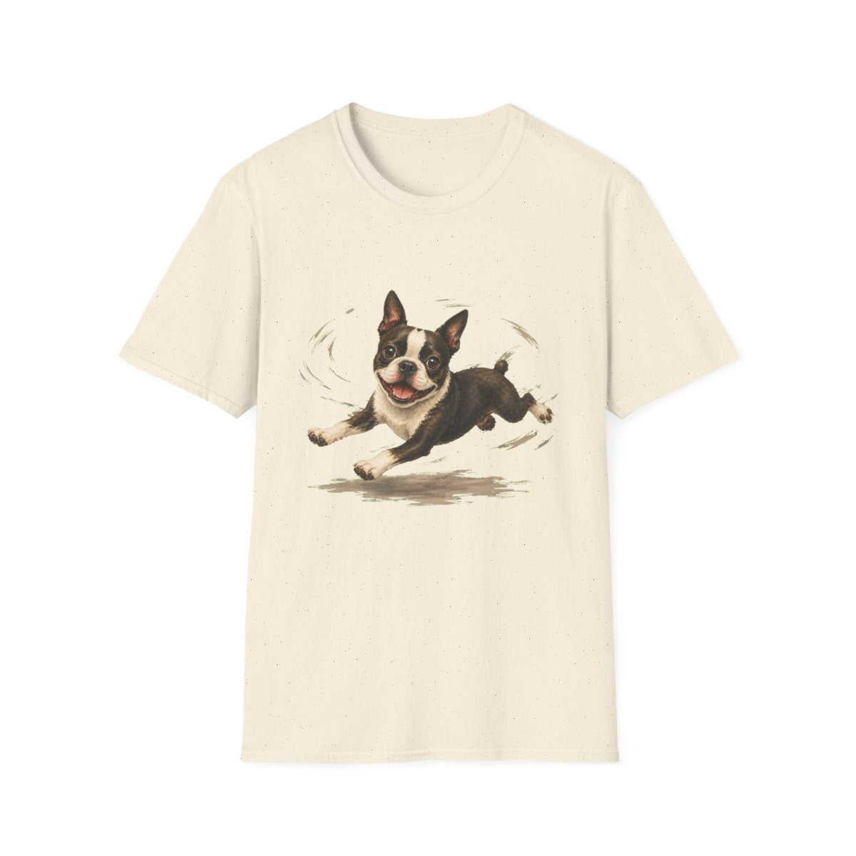 Boston Terrier Certified Zoomies Champion Tee - Natural