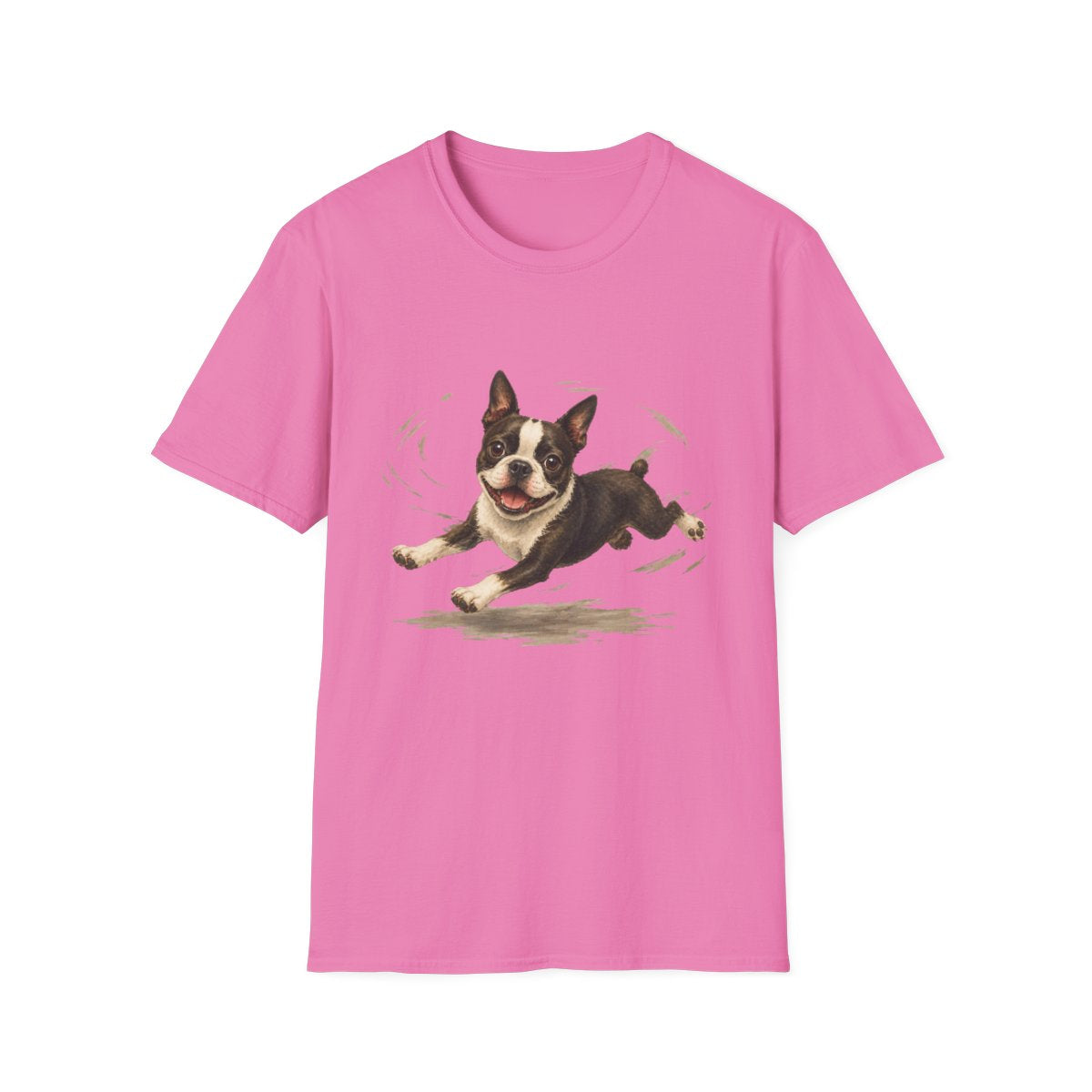 Boston Terrier Certified Zoomies Champion Tee - Azalea
