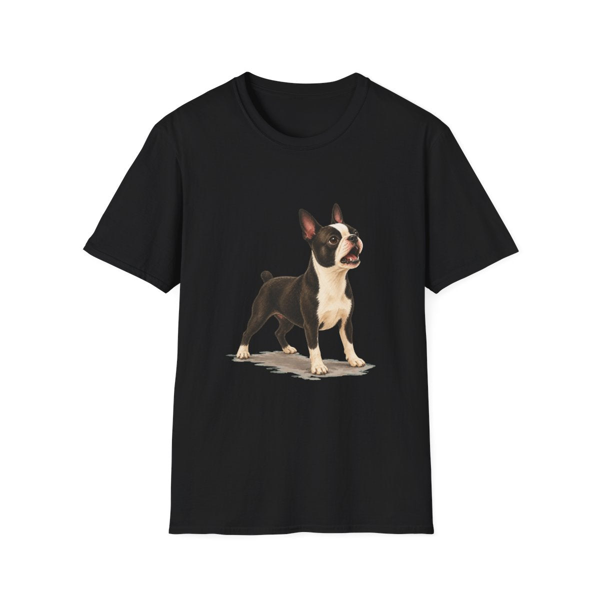 Boston Terrier Head Of Security Tee - Black