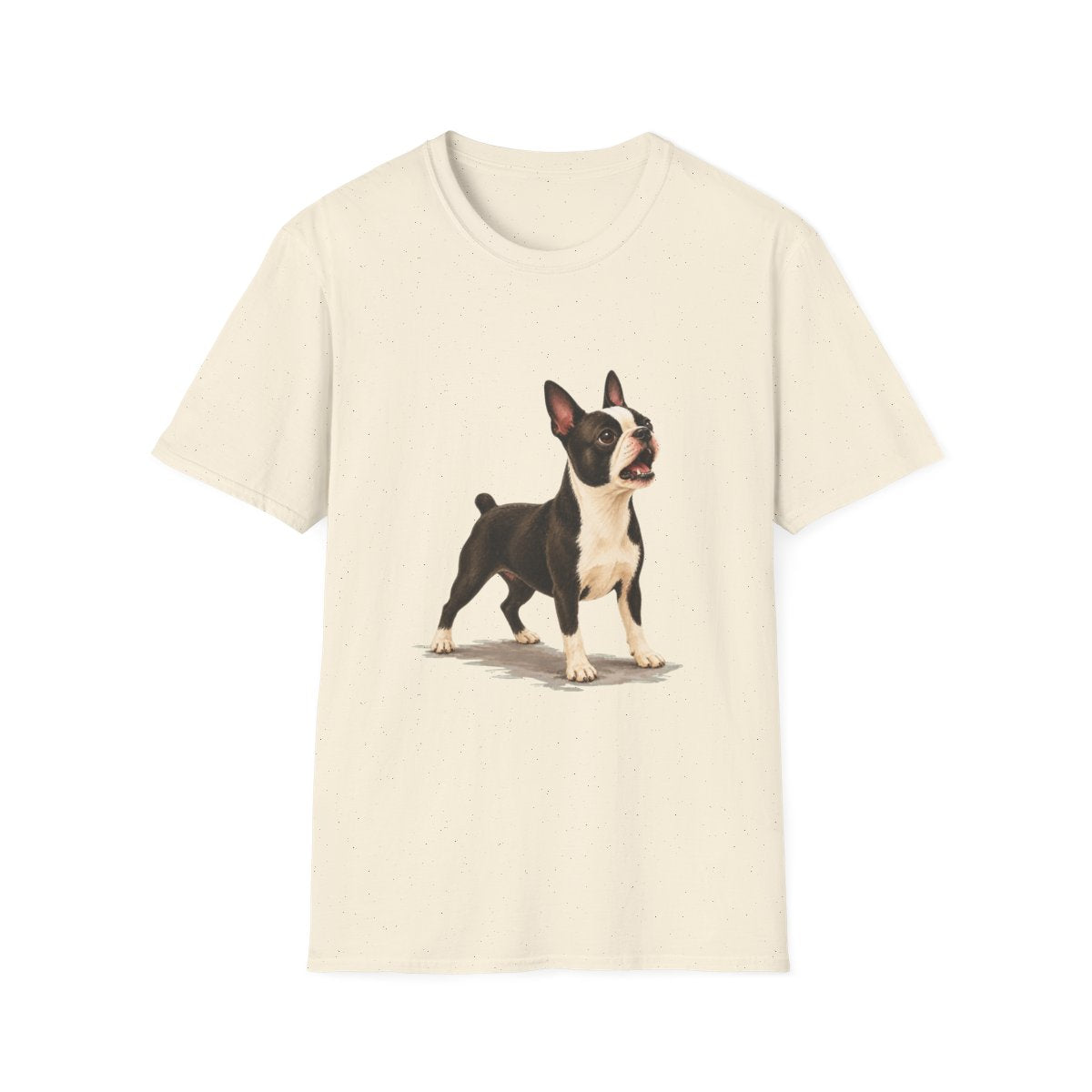 Boston Terrier Head Of Security Tee - Natural